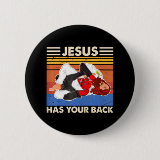 Jiu Jitsu's Jesus heeft je achterlijke MMA Brazili Ronde Button 5,7 Cm