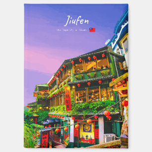 Jiufen, Taiwan - Oude Theehuisplattegrond Magneet