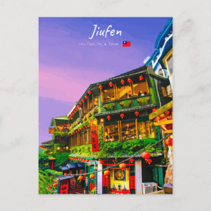 Jiufen, Taiwan - Oude Theesalon Briefkaart
