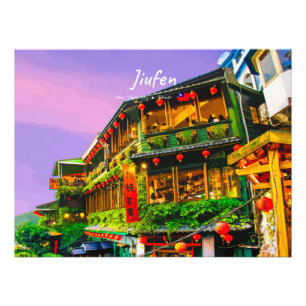Jiufen, Taiwan - Oude Theesalon Foto Afdruk