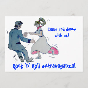 Jive Fun. swing dansen rock en roll Kaart