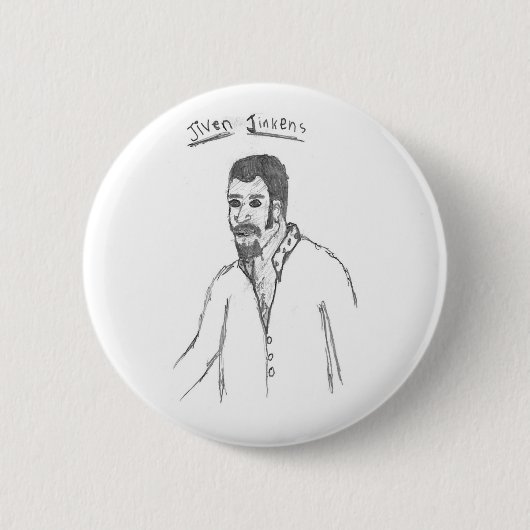 Jiven Jinkens Ronde Button 5,7 Cm (Voorkant)