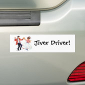 Jiver Driver Classic Rock en Roll Jive Dancing Bumpersticker (Op auto)