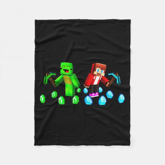 Jj And Mikey Happy Birthday Fleece Deken (Voorkant)