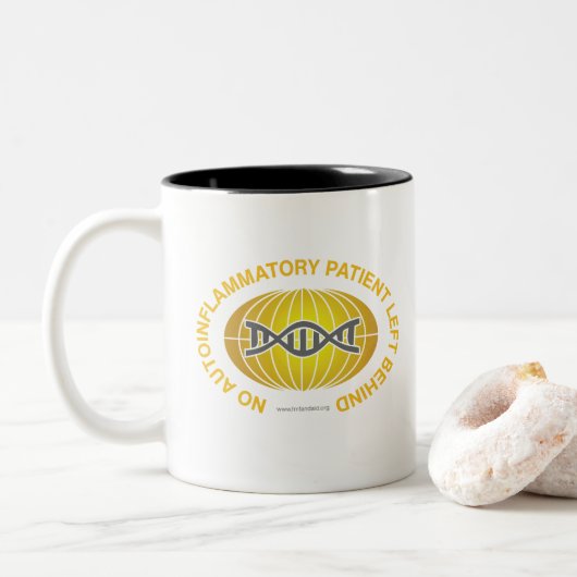 JJ Aucun Patient Laissé Derrière La Mug (Avec donut)