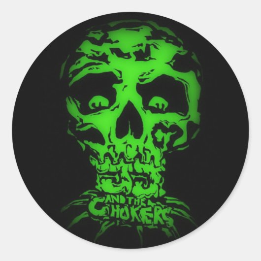 JJ en de Chokers Ronde Sticker (Voorkant)