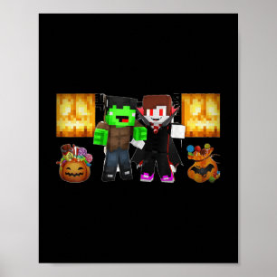 JJ en Mikey! _ Gelukkig Halloween Poster