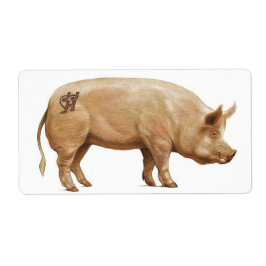 JJHD varkenslabel Etiket