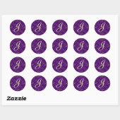 JJparade verbazingwekkende druif Ronde Sticker (Vel)