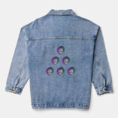 JK 2021 Triangle femmes Denim Veste Ronde Logo (Verso)