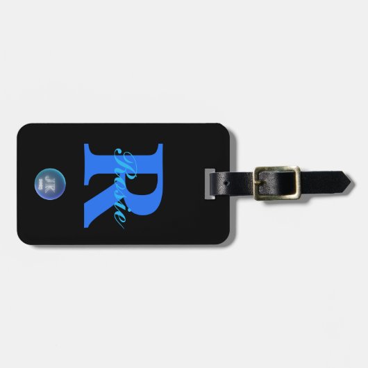 JK 2023 Bagagelabel dubbelzijdig monogram (Voorkant horizontaal)