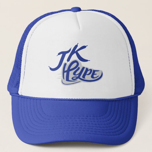 JK Hype Blue Trucker Hat Pet (Voorkant)