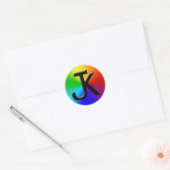 JK kleurenwiel sticker (Envelop)