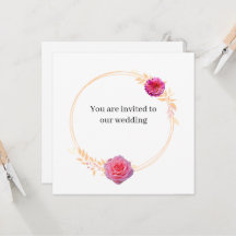 JKG Miel Dore Wedding Invitation