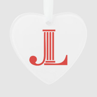 JL Heart Ornament