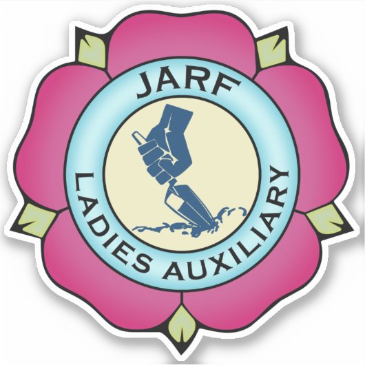 JLA logo vinyl sticker HS 4" (Voorkant)