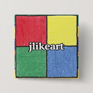 Jlikeart logo vierkante button 5,1 cm