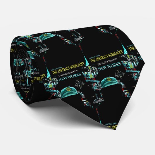 JLIVE BLACK AD STROPDAS (Opgerold)