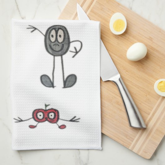 JMCdesign Foodie Kitchen Towel Theedoek (Quarter Fold)