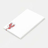 JMCdesign Red Bird Post-it® notes 4 x 6 (Schuin)