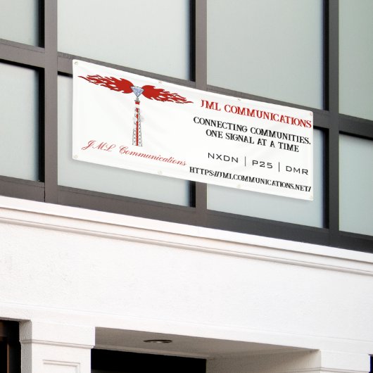 JML Communications Business Spandoek (Buitenkant Gebouw)