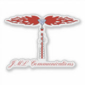 JML Communications Cut Out Logo Sticker (Voorkant)