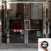 JML Communications No Photography or..Window Cling Raamsticker (Kantoordeur)