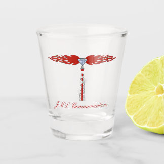 JML Communications Tower Logo Shot glass Shot Glas