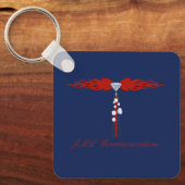 JML Communications Tower Logo Sleutelhanger (Voorkant)