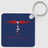 JML Communications Tower Logo Sleutelhanger (Achterkant)