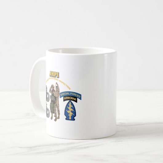 JMPI - Speciale strijdkrachten Groepen V1 Koffiemok (Voorkant links)