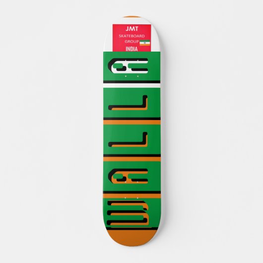 JMT INDIA WALLA 7 3/4" Skateboard Deck (Devant)