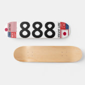 JMT JAPAN 888 7 3/4" Skateboard Deck (Horz)