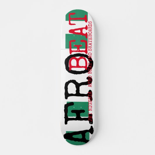 JMT NIGERIA AFRO BEAT 7 3/4" Planche de Skateboard (Devant)
