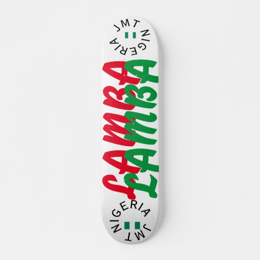 JMT NIGERIA LAMBA 7 3/4" Skateboard Deck (Devant)