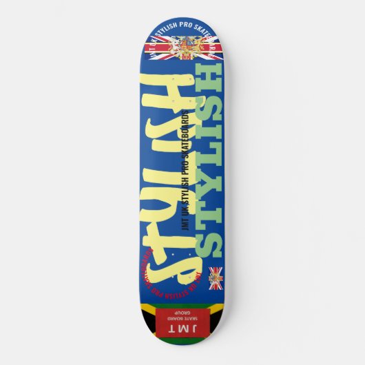 JMT UK STIJLVOL 8 1/4" Skateboard Deck (Voorkant)