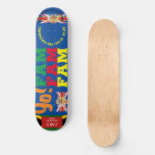 JMT UK YO FAM .8 Planche de skateboard 1/4" (Recto)