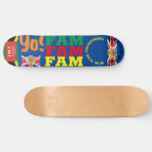 JMT UK YO FAM .8 Planche de skateboard 1/4" (Horz)