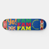 JMT UK YO FAM .8 Planche de skateboard 1/4" (Horz)