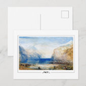 JMW Turner #12-2 - Carte postale d'art (Devant / Derrière)