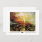 JMW Turner #133-2 - Carte postale Art (Devant / Derrière)