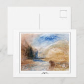 JMW Turner #362-3 - Carte postale d'art (Devant / Derrière)