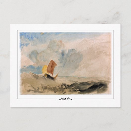 JMW Turner #393 - Kunstmatig Briefkaart (Voorkant)