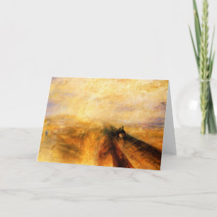 JMW Turner Rain Steam en Speed Wenskaart Kaart