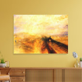 JMW Turner Regenstoom en Snelheid Canvas Afdruk (Insitu (Woonkamer))