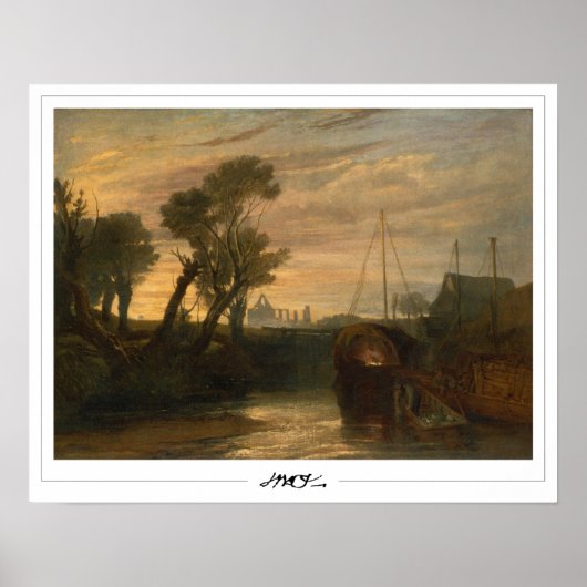JMW Turner Zedign Art Poster #20-2 (Voorkant)