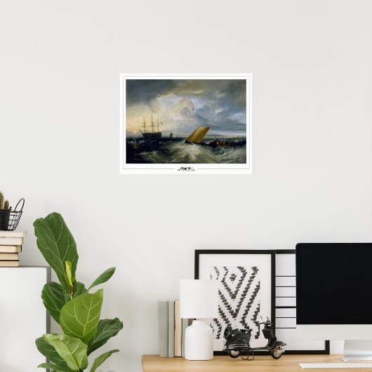 JMW Turner Zedign Art Poster #30-3 (Thuiskantoor)