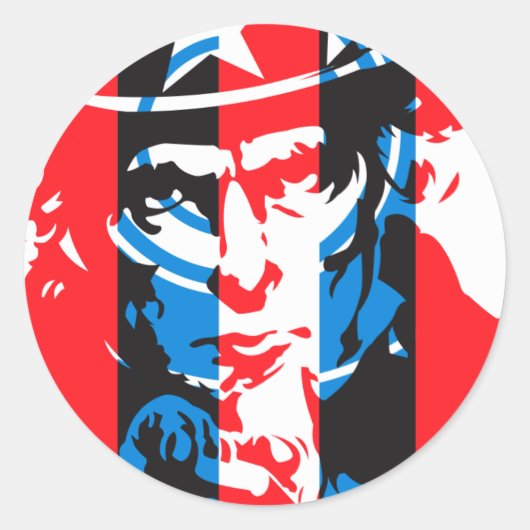 JNS-complottheorie Ronde Sticker (Voorkant)