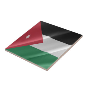 JO002 Jordaanse zwendelaar FLAG Jordan, Tegeltje