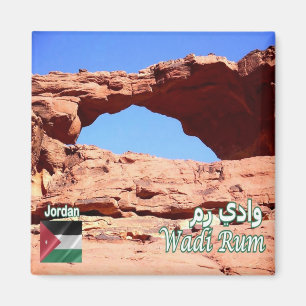 JO018 woestijn WADI RUM, Jordanië, Azië, Magneet